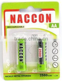 Naccon AA 1.2V ni-mh rechargeable battery factory fd
