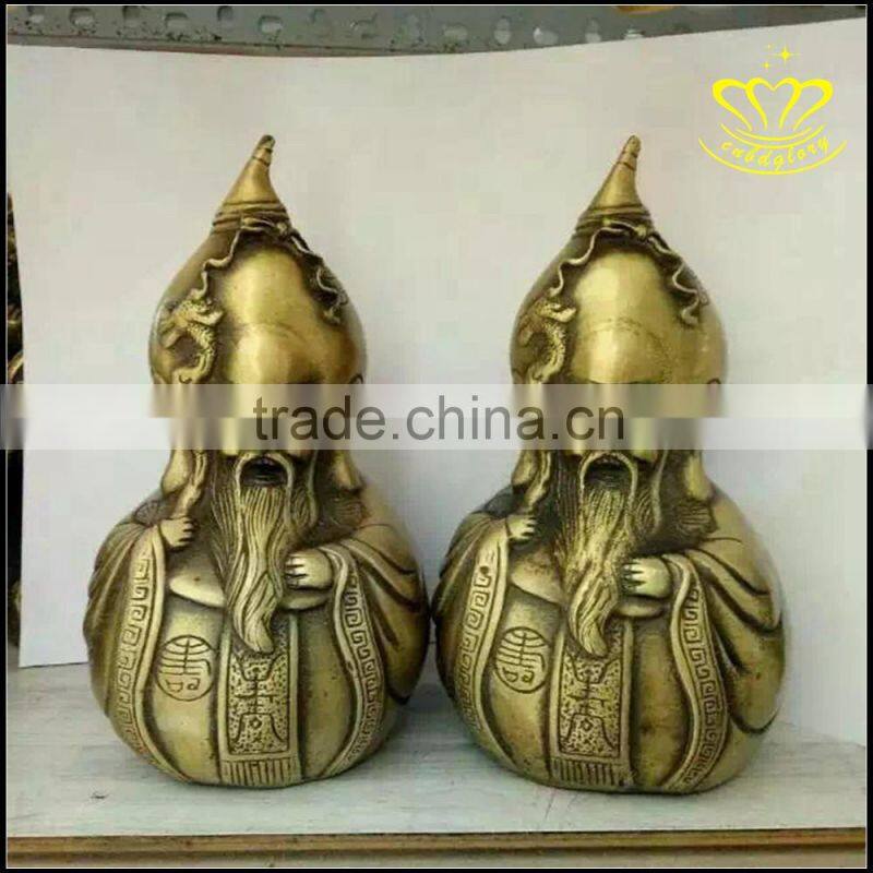 modern metal copper sculpture interior decoration figurine