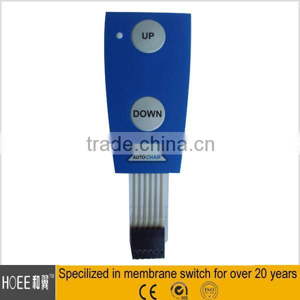 2016 newest high quality tactile embossed membrane switch