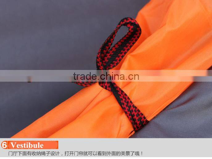 180T Silver Plaster Waterproof Flame Retardant Camping Tent