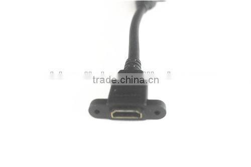 24k gold plated HDMIA female to HDMIA female with screw cable 15cm 1080p