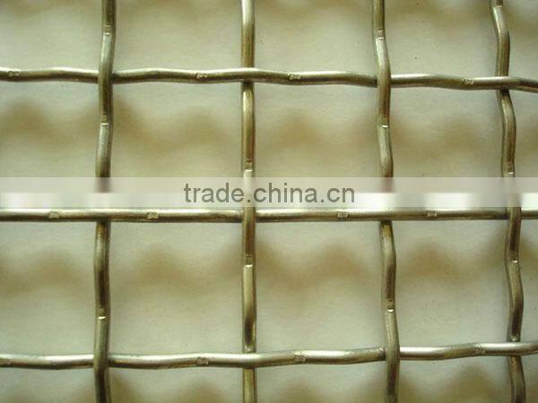 High tensile and high sieve net rate Woven crimped galvanize iron wire mesh for sale