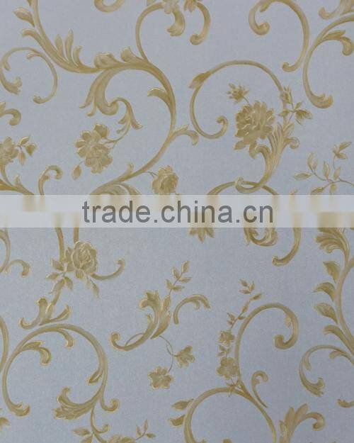 2015 new catalog pvc wallpaper for project BEY10201 cheap good qulity waterproof soundproof
