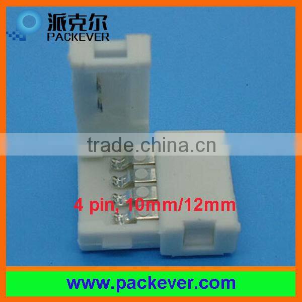 10mm/12mm RGB LED strip 4 pins solder free connector