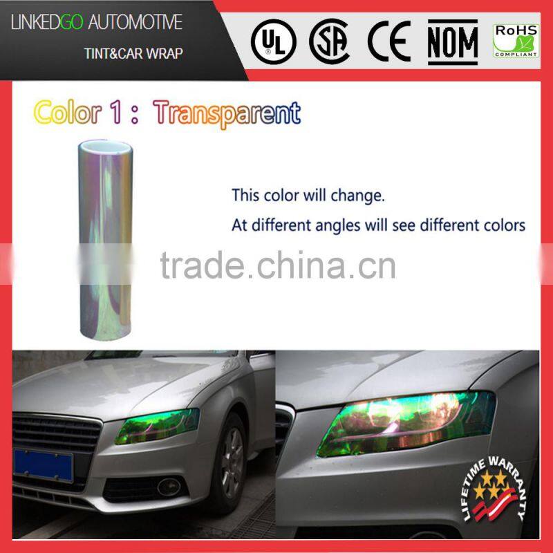 0.3*10M Chameleon Neo Pink Color Headlight Taillight Fog Light Vinyl Tint Film