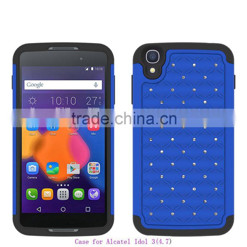 alibaba express Hot Sale Rubber Hybrid Hard Silicone Shockproof Case Cover For Alcatel idol 3