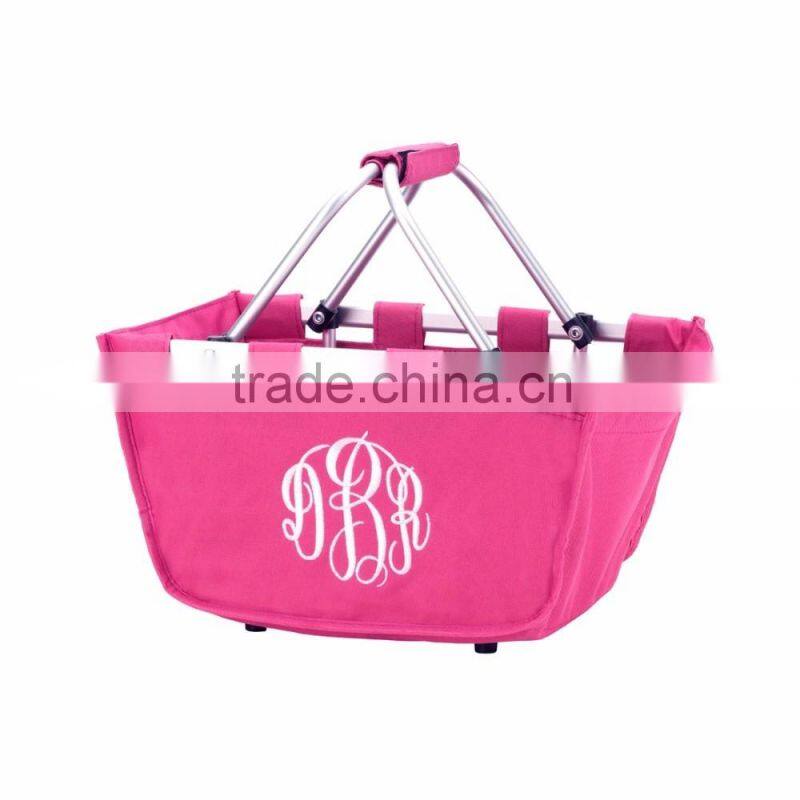 Wholesale Boutique Easter Basket Monogrammable Mini Canvas Market Tote
