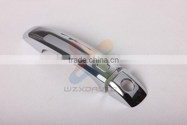 For 08 - 10 A*u*d*i Q*5 A4 A5 Triple Smart Key ABS Chrome Plating Door Handle Cover