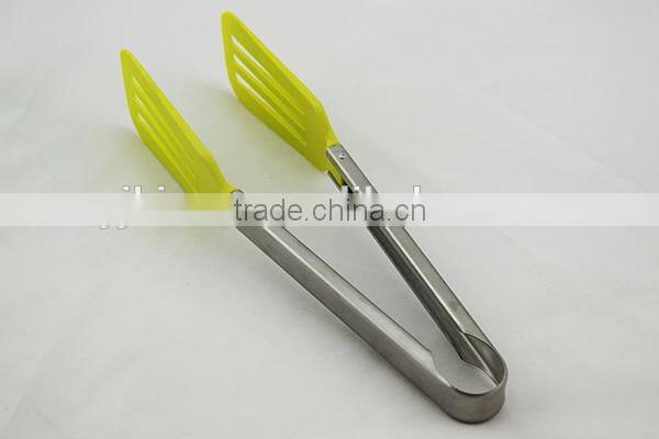 Nice looking stainless steel and Nylon cover candy serving tongs