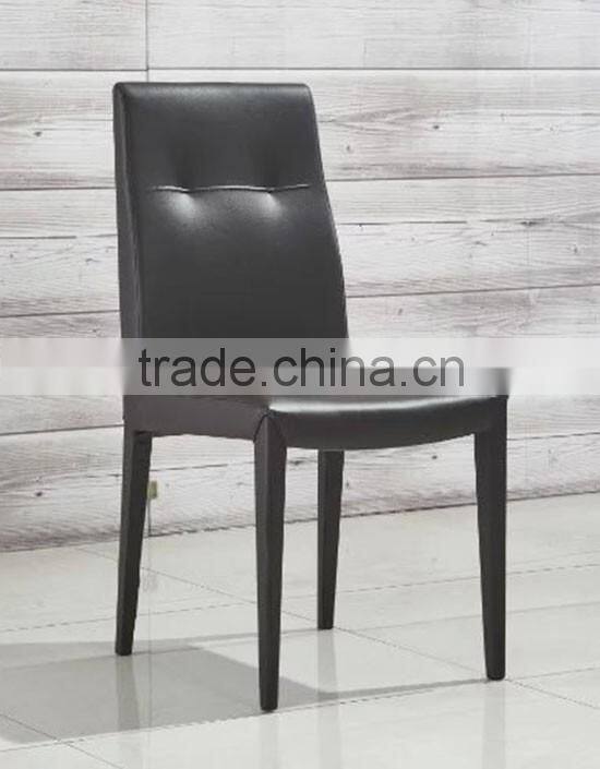 modern wooden armless dining chair in white high gloss design for dining room furniture