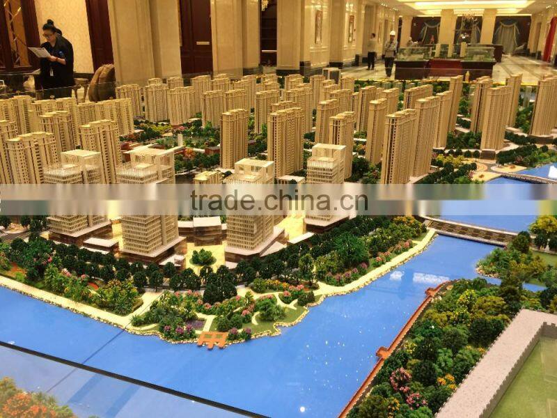 3d miniature architectural scale models maker from China/SH building scale model making company