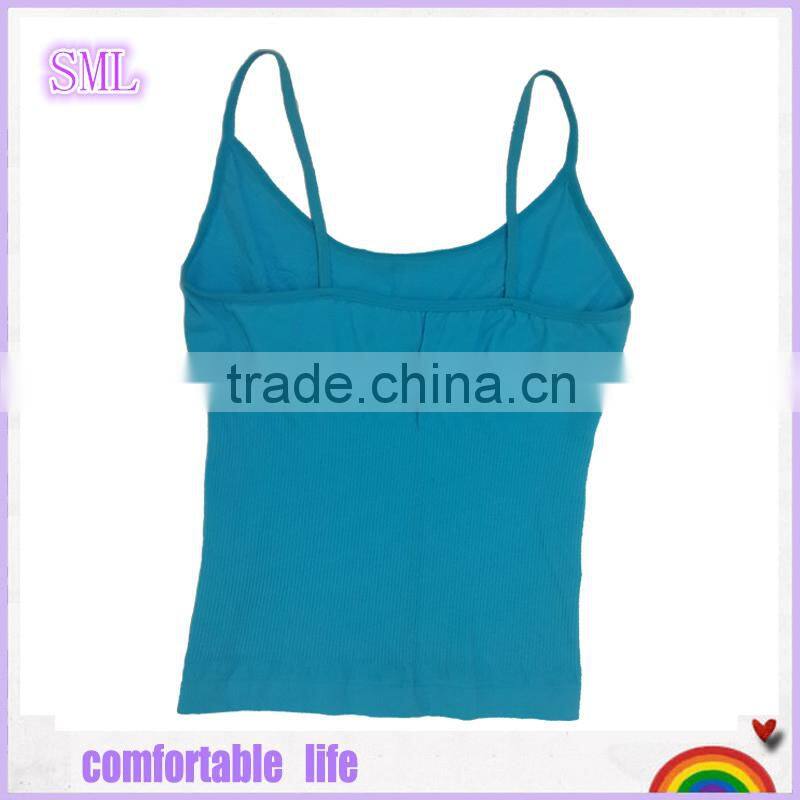 Wholesale breathable Woman Halter Crop Top with shoulder strap