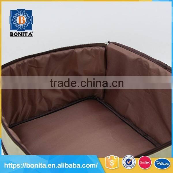 Daily work shoulder nylon insulated lunch portable cooler bag