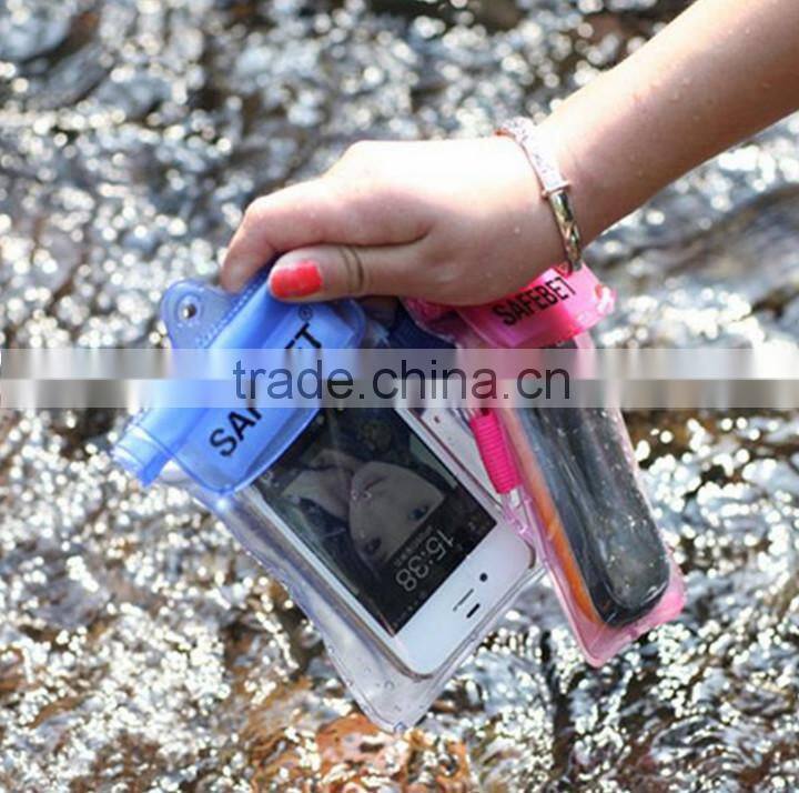 Pvc Waterproof Cell Phone bag Arm Bag with Strap for IPhone IPad