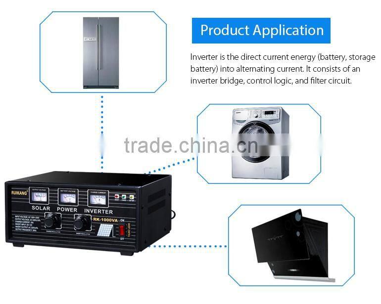 Single phase dc to ac meter display square wave power inverter 500VA