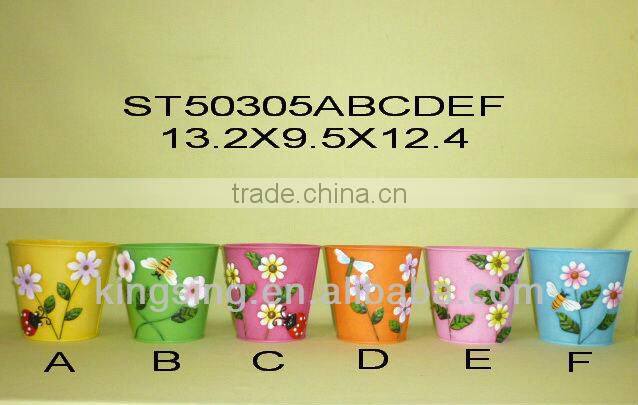 Christmas Metal Flower Pots