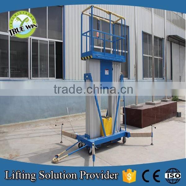 10m double mast reasonable price hydraulic aluminum scissor lift