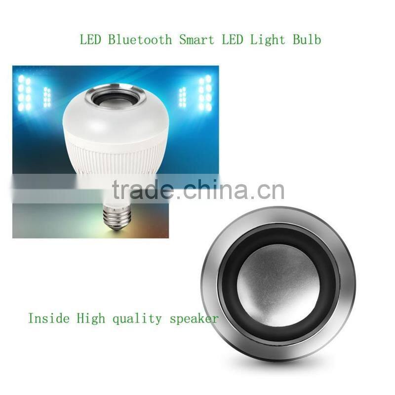 Wireless Bluetooth Speaker +12W RGB Bulb E27 LED Lamp 100-240V 110V 220V Smart Led Light Music Player Audio with Remote Control