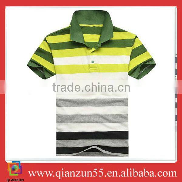 2013 fashion polo t-shirts mens vertical striped men t-shirt men blank t-shirt