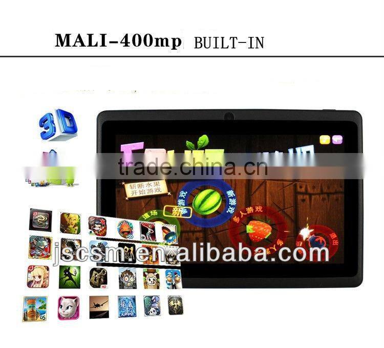 wholesale 7'' a13 tablet pc android 4.0 Cortex a8 with camera WIFI GSM