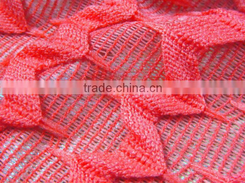 Hot Sale Polyester viscose spandex two layer jacquard knitting fabric for women beautiful fashion fabric