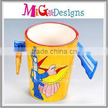 hot sales new design ceramic tea infuser mug unique design welcome