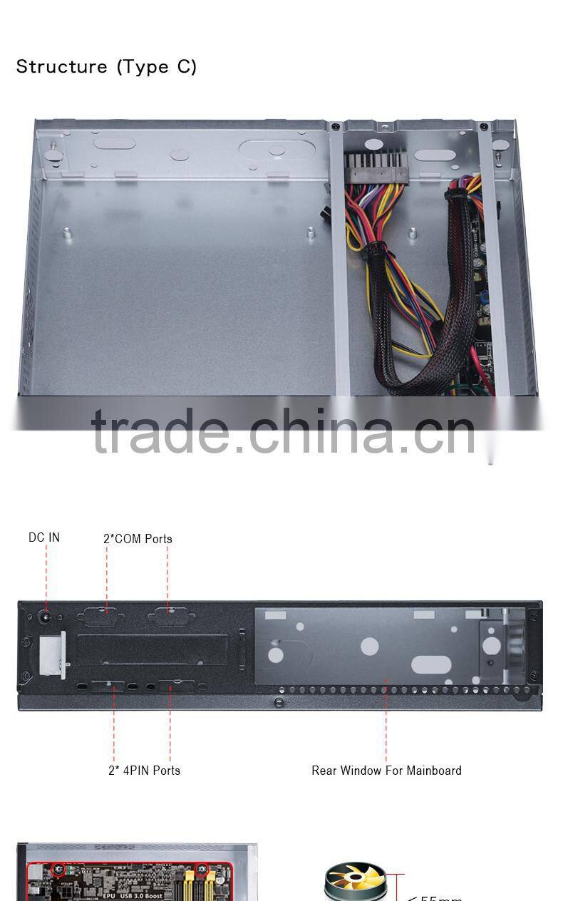 realan T02 mini htpc case/ mini itx destop casing with beautiful design