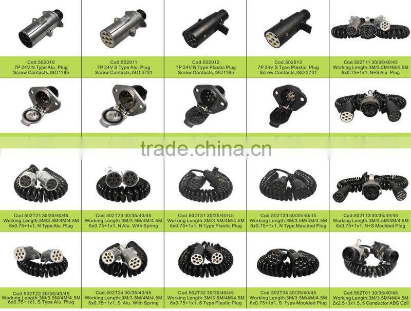 European Australia plug electric parts metal, plug in socket trailer