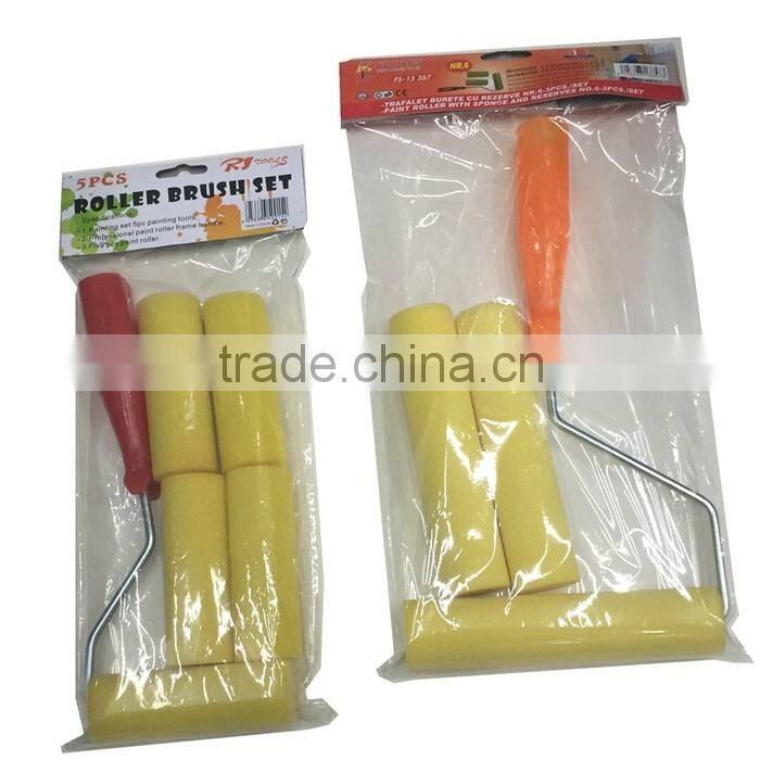 5pcs4" 10CM mini sponge paint roller brush set supermarket sells painting kits roller brush set