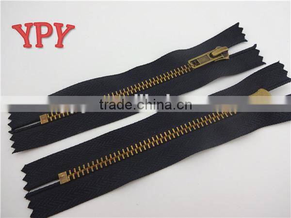 close end anti-brass zipper