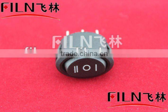FL3-011 double pole double throw dpdt oval rocker switch kcd2