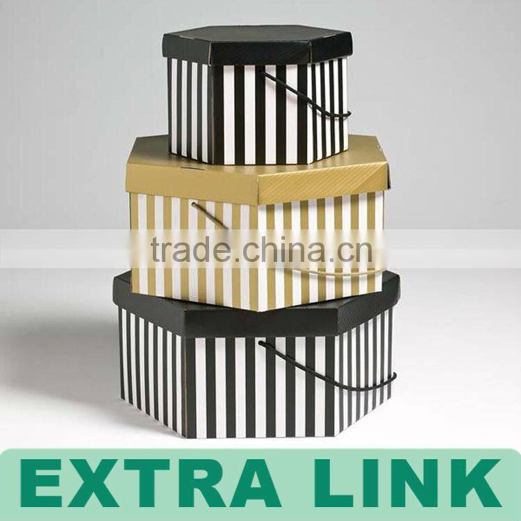 New Design Handmade Recycle Customized round hat boxes with lids