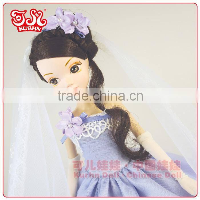 Hot sell 11'' fashion bride doll toy wedding gift