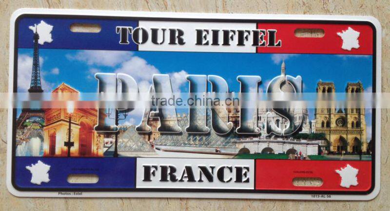 15*30cm printing aluminum license plate 6063