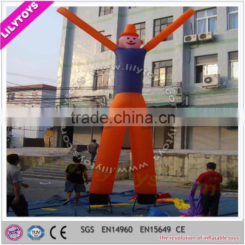 Cheap factory price tall reliable inflatable type air dancer, inflatable air cartoon