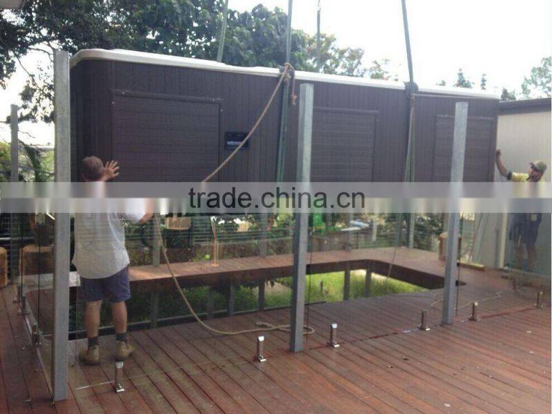 Hot sale Acylic indoor 2 person 6m swim spa with air massage jet