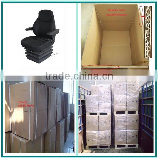 Vinyl cover mechanical suspension backhoe seat with swivel (YJ03)