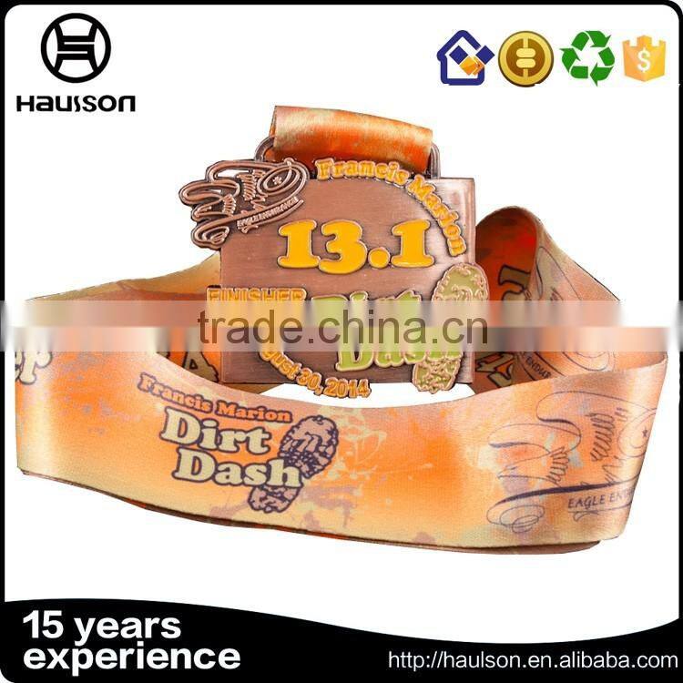 US blank medal chinese wholesale medals with antique copper antique bronze and soft enamel