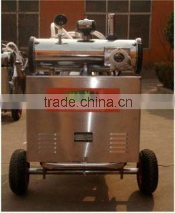 portable milking machine with one bucket