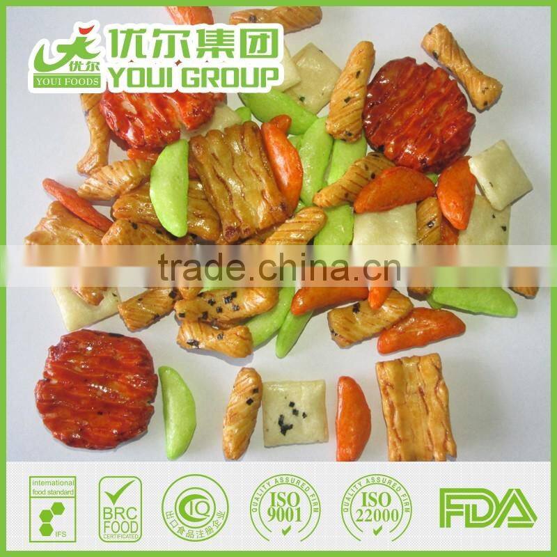 Wholesale of Mixed Processed Snacks Food Healthy and Delicious Rice Crackers and Coated Peanuts Mix RCM22