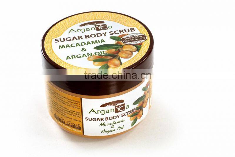 100% natural Sugar Crystals. Body Scrub pure argan oil 20% off