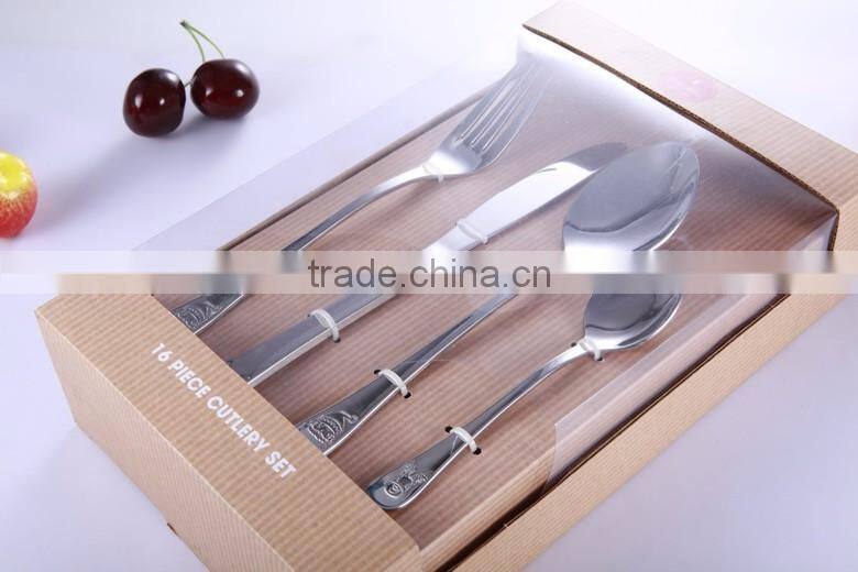 CSGO Beautiful Four Piece Quality Child's Stainless Steel Cutlery Set, knotted cutlery set