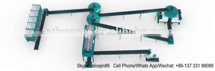 Fanway factory sell 3 tons per hour organic fertilizer production line