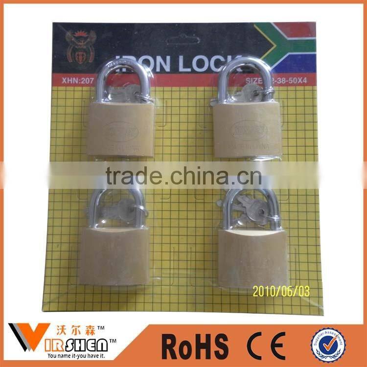 High Quality 4pcs and 12pcs Iron Padlock Set Security Lock Set 25mm,32mm,38mm