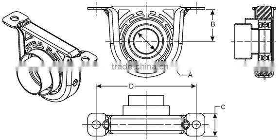 High quality FULL WERK 37230-35030 propeller shaft center bearing for 4wd car race track