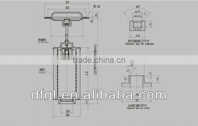 Golden Supplier -XNJ Tank Mounted Suction Filter/ Hydraulic Oil Suction Filter