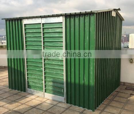 Prefab Storage Steel Garden Shed / Outdoor Garden Cabin