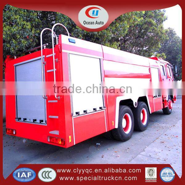 SINOTRUK HOWO fire truck 6X4 fire truck weight 12000L