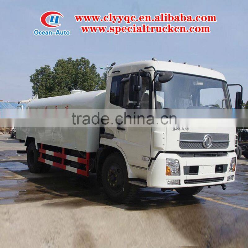 Dongfeng Tianjin 10000litre high pressure cleaning truck 10cbm diesel flushing truck for sale