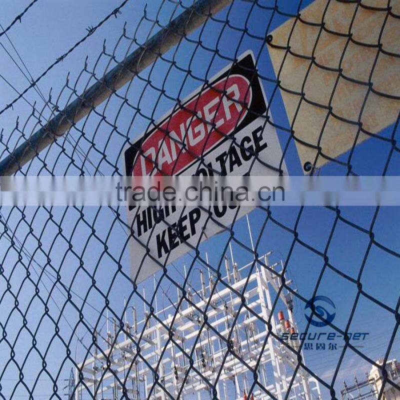 6ft / 7ft / 8ft Commercial Grade chain link fence with Barbwire Top